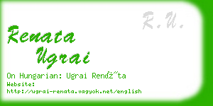 renata ugrai business card